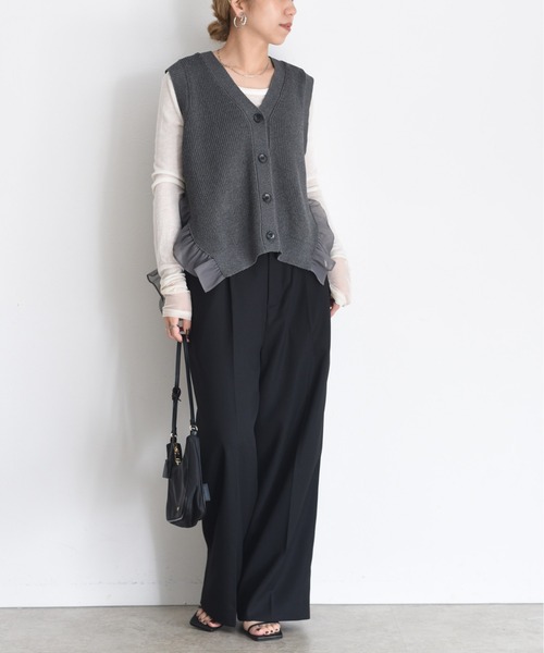 フリルヘムラメニットジレ Eimee Law│Eimee Law & LHELBIE 公式