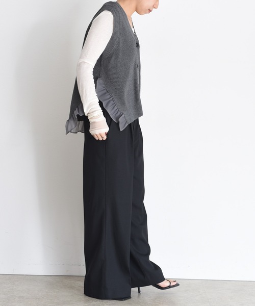 フリルヘムラメニットジレ Eimee Law│Eimee Law & LHELBIE 公式