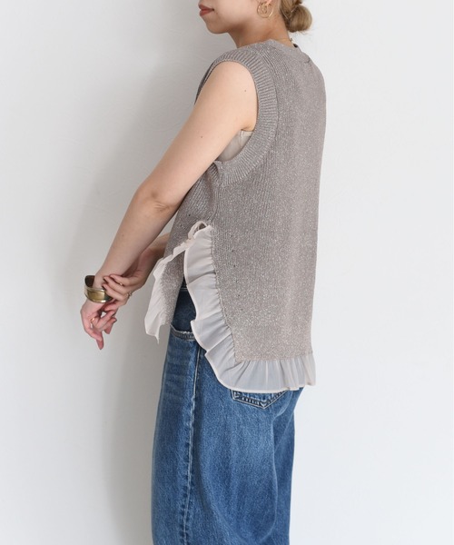 フリルヘムラメニットジレ Eimee Law│Eimee Law & LHELBIE 公式