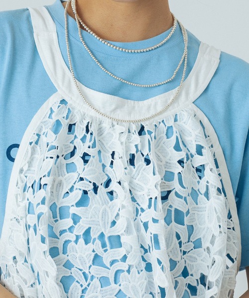 ROSE BUD(ローズバッド)の「LACE TOP(シャツ/ブラウス・レディース・ホワイト/ブラック・ONE SIZE)」の7枚目の写真