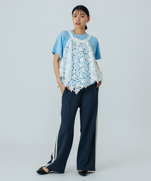 ROSE BUD(ローズバッド)の「LACE TOP(シャツ/ブラウス・レディース・ホワイト/ブラック・ONE SIZE)」の12枚目の写真