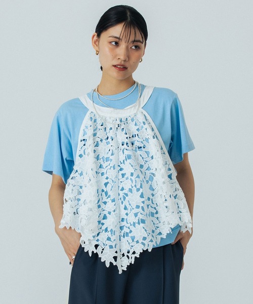 ROSE BUD(ローズバッド)の「LACE TOP(シャツ/ブラウス・レディース・ホワイト/ブラック・ONE SIZE)」の19枚目の写真