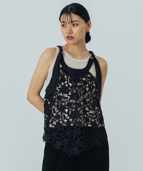 ROSE BUD(ローズバッド)の「LACE TOP(シャツ/ブラウス・レディース・ホワイト/ブラック・ONE SIZE)」の20枚目の写真