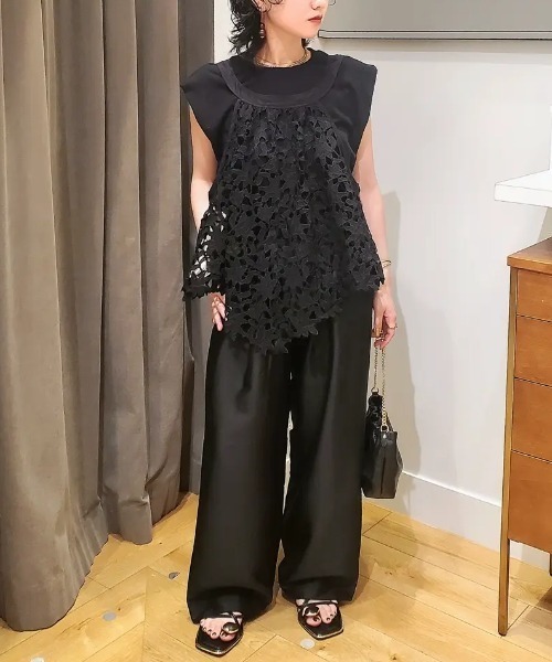 ROSE BUD(ローズバッド)の「LACE TOP(シャツ/ブラウス・レディース・ホワイト/ブラック・ONE SIZE)」の18枚目の写真