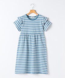 SHIPS（シップス）の「SHIPS KIDS:140～150cm / ボーダー フリル ワンピース（ワンピース）」