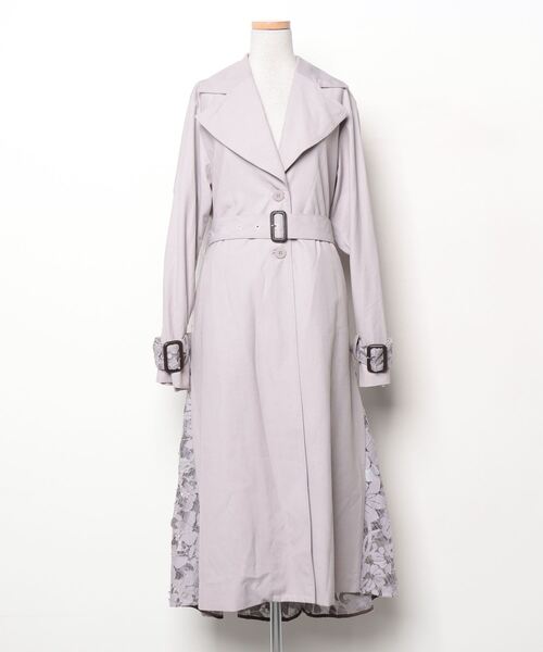 パープルトレンチコート　ameri Ameri VINTAGE（トレンチコート ・ パープル/紫色系）のフリマ