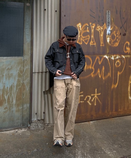 MandO（Auntie Rosa）（エムオー）の「ヴィンテージペイントカレッジロゴパーカー（パーカー・メンズ・チャコールグレー/ブラウン・LARGE/MEDIUM/SMALL）」の19枚目の写真