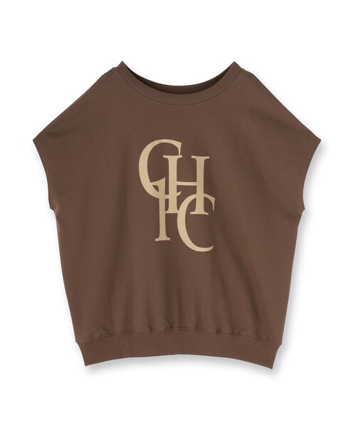 UNTITLED(アンタイトル)の「【CHIGNON】別注 ミニ裏毛フレンチスリーブプルオーバー(Tシャツ/カットソー・レディース・ダークブラウン/ホワイト/ブラック・02)」の18枚目の写真