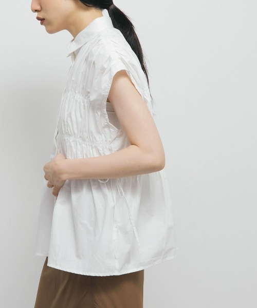 KBF（ケイビーエフ）の「スリーブレスシャーリングブラウス（シャツ/ブラウス・レディース・ブルー系その他/ホワイト系その他/オフホワイト・ONE）」の14枚目の写真