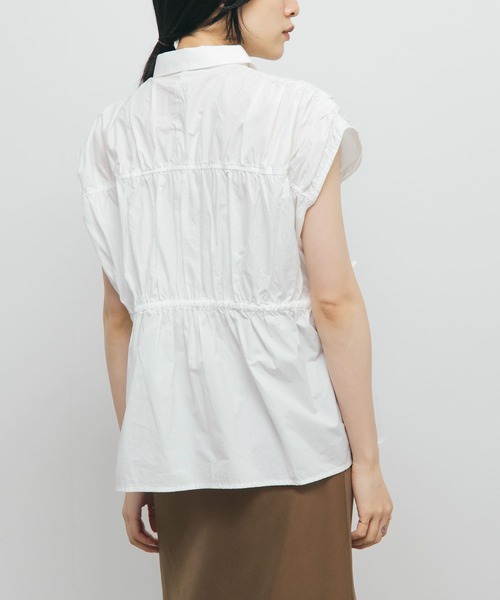 KBF（ケイビーエフ）の「スリーブレスシャーリングブラウス（シャツ/ブラウス・レディース・ブルー系その他/ホワイト系その他/オフホワイト・ONE）」の15枚目の写真