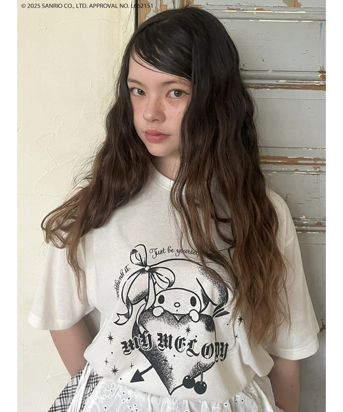 sanrio(サンリオ)の「【MY MELODY】GRAPHICAL TEE(Tシャツ/カットソー・レディース・ピンク/オフホワイト/ブラック・FREE)」の21枚目の写真
