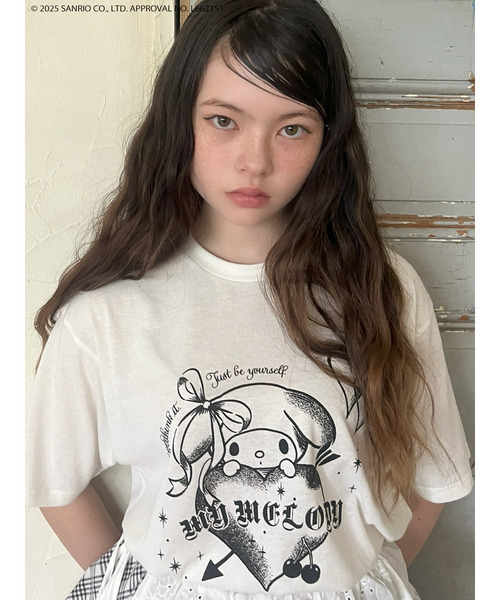 sanrio(サンリオ)の「【MY MELODY】GRAPHICAL TEE(Tシャツ/カットソー・レディース・ピンク/オフホワイト/ブラック・FREE)」の22枚目の写真