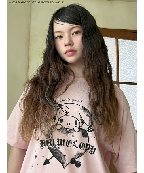 sanrio(サンリオ)の「【MY MELODY】GRAPHICAL TEE(Tシャツ/カットソー・レディース・ピンク/オフホワイト/ブラック・FREE)」の4枚目の写真