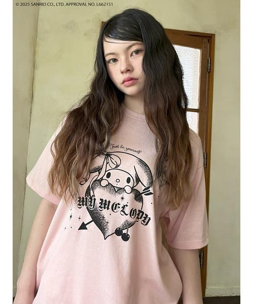 sanrio(サンリオ)の「【MY MELODY】GRAPHICAL TEE(Tシャツ/カットソー・レディース・ピンク/オフホワイト/ブラック・FREE)」の9枚目の写真
