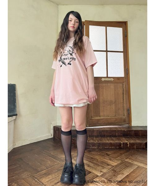 sanrio(サンリオ)の「【MY MELODY】GRAPHICAL TEE(Tシャツ/カットソー・レディース・ピンク/オフホワイト/ブラック・FREE)」の12枚目の写真