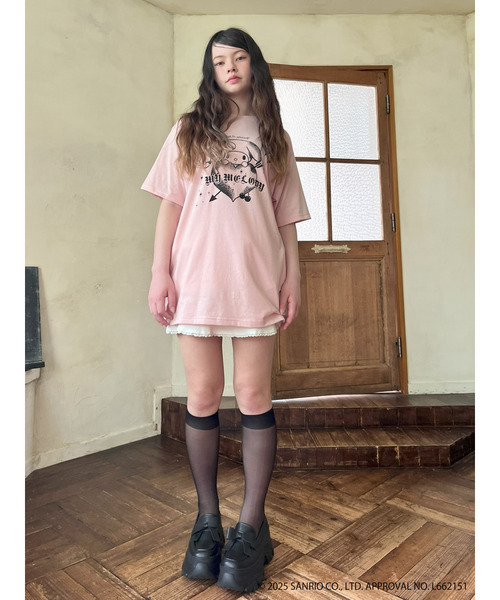 sanrio(サンリオ)の「【MY MELODY】GRAPHICAL TEE(Tシャツ/カットソー・レディース・ピンク/オフホワイト/ブラック・FREE)」の14枚目の写真