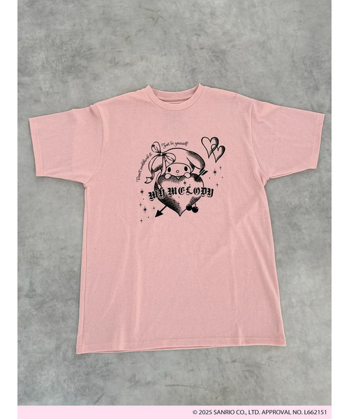 sanrio(サンリオ)の「【MY MELODY】GRAPHICAL TEE(Tシャツ/カットソー・レディース・ピンク/オフホワイト/ブラック・FREE)」の15枚目の写真