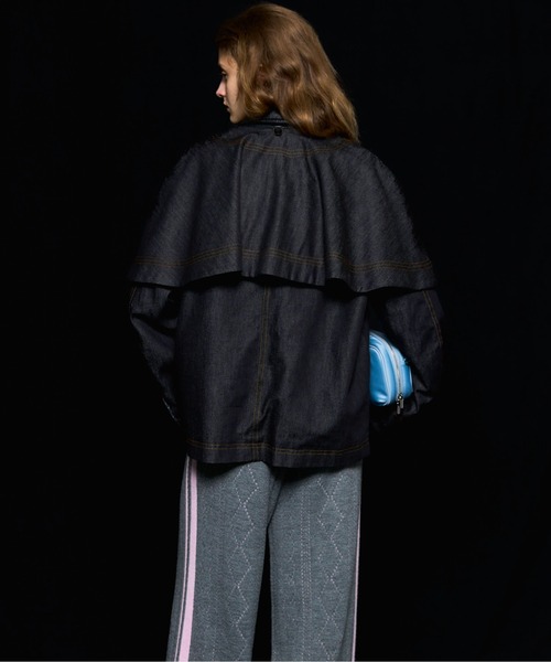 MAISON SPECIAL（メゾンスペシャル）の「Military Cape Jacket/ミリタリーケープジャケット（ブルゾン・レディース・ネイビー/カーキ・FREE）」の19枚目の写真