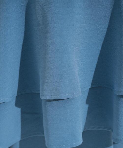 DRESKIP（ドレスキップ）の「【S-LL/セットアップ可/ひんやり】女性らしさ溢れる ティアードキャミソール（タンクトップ・レディース・ダークブラウン/ブルー/チャコールグレー・04/03/02/01）」の12枚目の写真