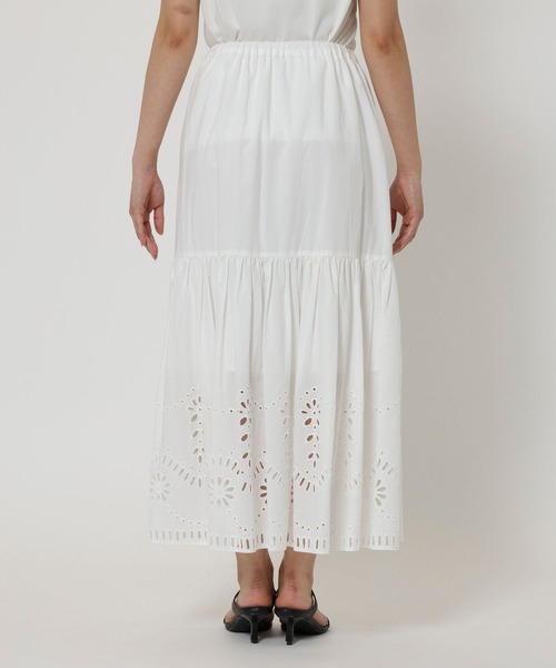 BARNYARDSTORM(バンヤードストーム)の「BARNYARDSTORM / スカラップコットンレーススカート / ハンドウォッシャブル(スカート・レディース・ブラック/ホワイト・FREE)」の13枚目の写真