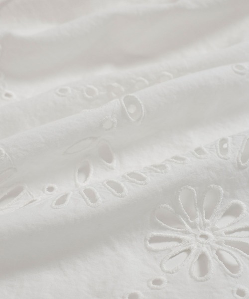 BARNYARDSTORM(バンヤードストーム)の「BARNYARDSTORM / スカラップコットンレーススカート / ハンドウォッシャブル(スカート・レディース・ブラック/ホワイト・FREE)」の8枚目の写真