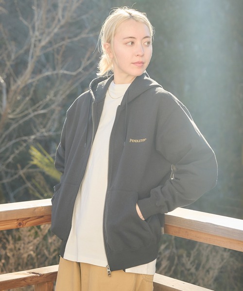 PENDLETON(ペンドルトン)の「PENDLETON/ペンドルトン バックプリント ロングスリーブ Tシャツ(Tシャツ/カットソー・メンズ・ホワイト/ブラック・MEDIUM/LARGE)」の4枚目の写真