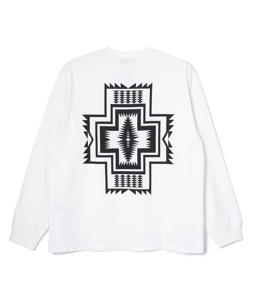 PENDLETON(ペンドルトン)の「PENDLETON/ペンドルトン バックプリント ロングスリーブ Tシャツ(Tシャツ/カットソー・メンズ・ホワイト/ブラック・MEDIUM/LARGE)」の6枚目の写真