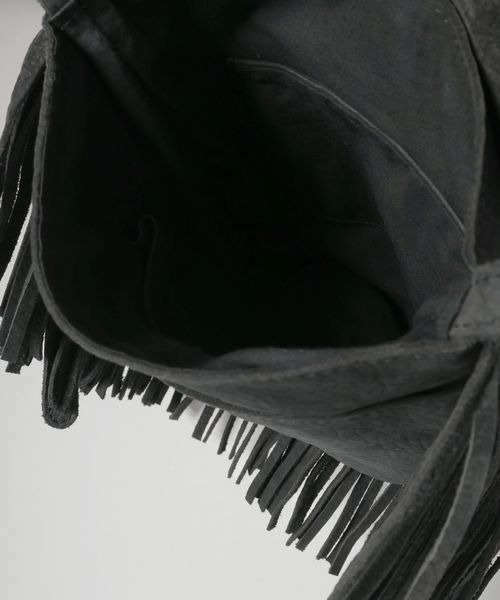 JEANASIS（ジーナシス）の「レザ－フリンジショルダー/579605（ショルダーバッグ・レディース・ブラウン/ブラック・FREE）」の5枚目の写真