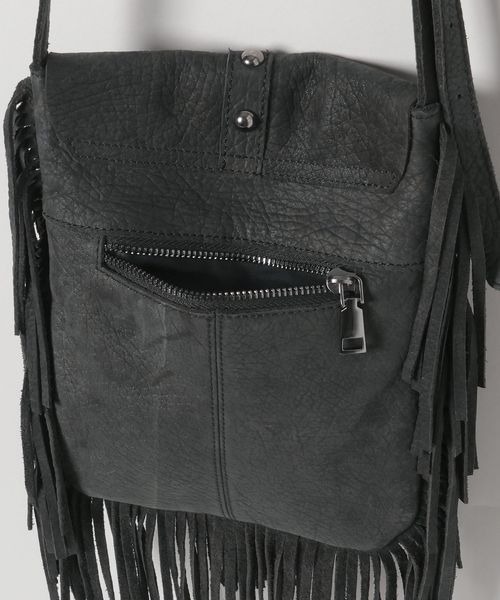 JEANASIS（ジーナシス）の「レザ－フリンジショルダー/579605（ショルダーバッグ・レディース・ブラウン/ブラック・FREE）」の8枚目の写真