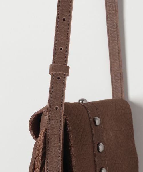 JEANASIS（ジーナシス）の「レザ－フリンジショルダー/579605（ショルダーバッグ・レディース・ブラウン/ブラック・FREE）」の10枚目の写真