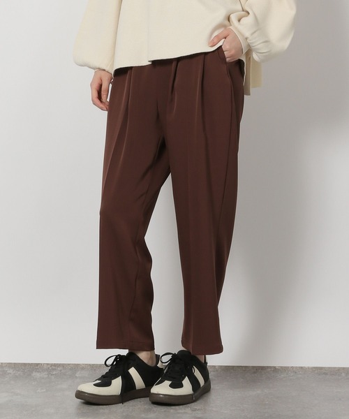 LAKOLE（ラコレ）の「ダブルクロススリムパンツ / 577707（その他パンツ・レディース・ブラウン/ブラック/チャコールグレー・MEDIUM/LARGE）」の3枚目の写真