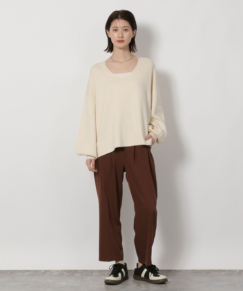 LAKOLE（ラコレ）の「ダブルクロススリムパンツ / 577707（その他パンツ・レディース・ブラウン/ブラック/チャコールグレー・MEDIUM/LARGE）」の11枚目の写真