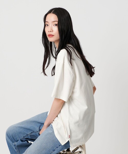 Levi's（リーバイス）の「【国内EXCLUSIVE】＜Levi's＞COWBOY Tシャツ（Tシャツ/カットソー・レディース・オフホワイト・S）」の3枚目の写真