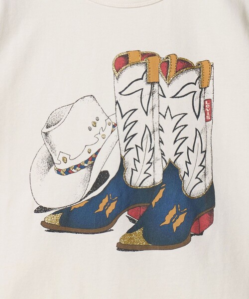 Levi's（リーバイス）の「【国内EXCLUSIVE】＜Levi's＞COWBOY Tシャツ（Tシャツ/カットソー・レディース・オフホワイト・S）」の13枚目の写真