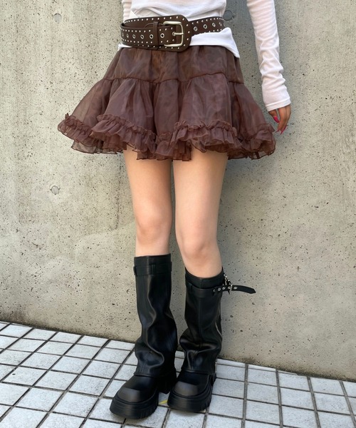 3.3 Field Trip （3.3フィールドトリップ）の「3.3 Field Trip／カバーロングブーツ（ブーツ・レディース・ブラック/ブラウン・LARGE/MEDIUM）」の11枚目の写真