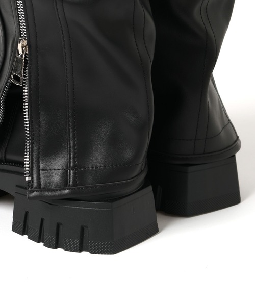 3.3 Field Trip （3.3フィールドトリップ）の「3.3 Field Trip／カバーロングブーツ（ブーツ・レディース・ブラック/ブラウン・LARGE/MEDIUM）」の4枚目の写真