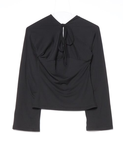 セール】【Y2Kガーリー】Vネックウエストシェイプ長袖トップス（シャツ