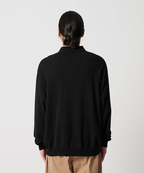 CITEN(シテン)の「<CITEN>ハイゲージニットポロ(ニット/セーター・メンズ・ブラック/ベージュ・L/M)」の9枚目の写真