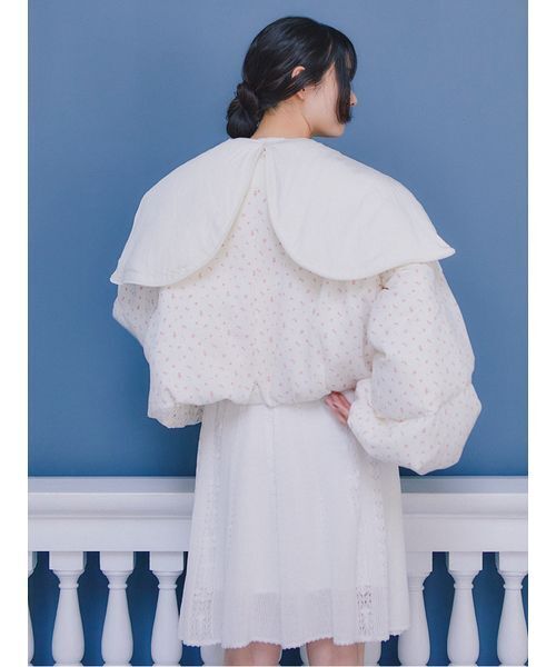 FURFUR(ファーファー)の「透かし編みニットワンピース(ワンピース・レディース・ブラック/ミント/ホワイト・F)」の6枚目の写真