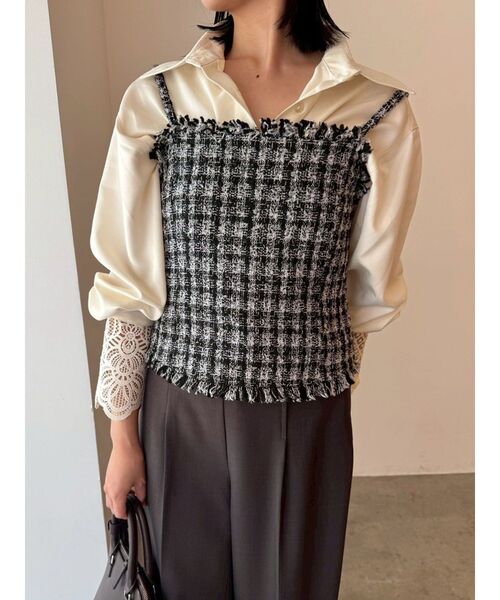 LAGUNAMOON（ラグナムーン）の「レースカフスシャツ（シャツ/ブラウス・レディース・ブルー/ホワイト・FREE）」の21枚目の写真