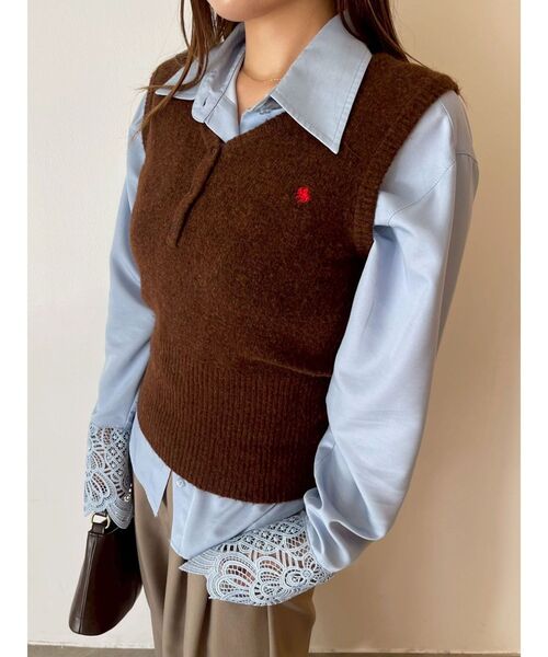 LAGUNAMOON（ラグナムーン）の「レースカフスシャツ（シャツ/ブラウス・レディース・ブルー/ホワイト・FREE）」の20枚目の写真