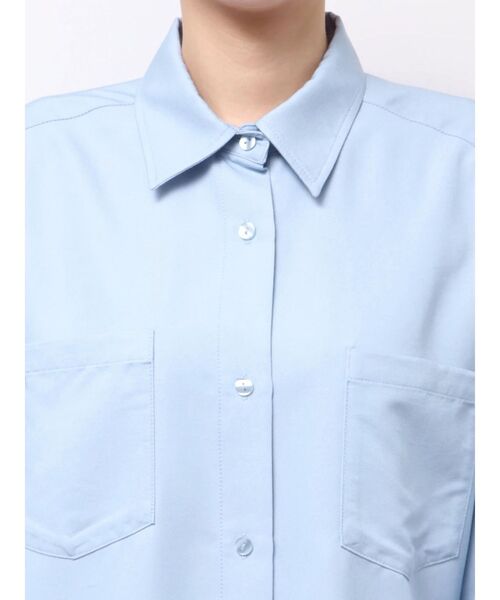 LAGUNAMOON（ラグナムーン）の「レースカフスシャツ（シャツ/ブラウス・レディース・ブルー/ホワイト・FREE）」の6枚目の写真