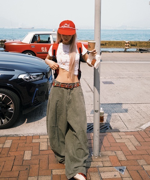 Ressaca（レサーカ）の「ワイドカーブパンツ（その他パンツ・レディース・ベージュ/チャコール/カーキ・S/M）」の15枚目の写真