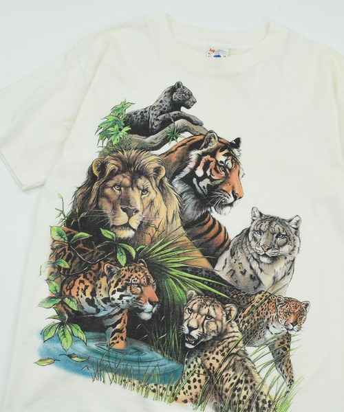 VINTAGE(ヴィンテージ)の「【USED】90’s “TIGER” アニマル Tシャツ(Tシャツ/カットソー・メンズ・ホワイト・MEDIUM)」の2枚目の写真
