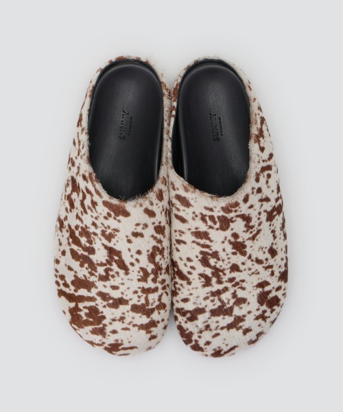 PELLICO SUNNY（ペリーコサニー）の「BILBAO アニマル クロッグ 1.0cm WHITE BROWN（その他シューズ・レディース・ホワイト×ブラウン・38/35/36/37）」の6枚目の写真