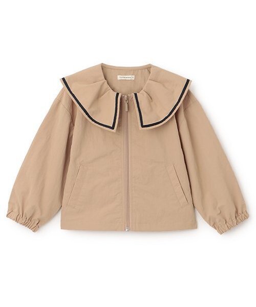 Lycee mine（リセマイン）の「フリルカラーウィンドブレーカー（ブルゾン・キッズ・ネイビー/ピンク/アイボリー/ベージュ・120cm/110cm/150cm/140cm/130cm/100cm）」の6枚目の写真