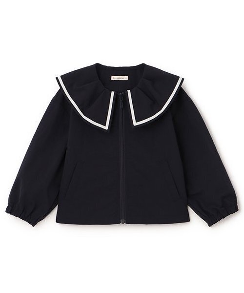 Lycee mine（リセマイン）の「フリルカラーウィンドブレーカー（ブルゾン・キッズ・ネイビー/ピンク/アイボリー/ベージュ・120cm/110cm/150cm/140cm/130cm/100cm）」の7枚目の写真