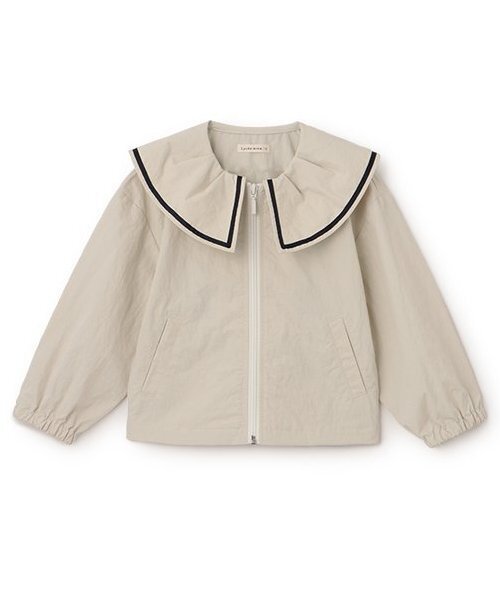 Lycee mine（リセマイン）の「フリルカラーウィンドブレーカー（ブルゾン・キッズ・ネイビー/ピンク/アイボリー/ベージュ・120cm/110cm/150cm/140cm/130cm/100cm）」の8枚目の写真