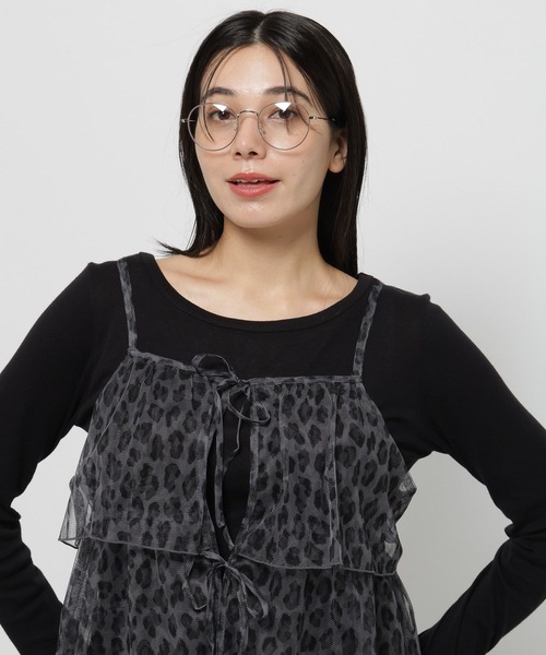 niko and...（ニコアンド）の「2WAYレオパードキャミソール（キャミソール・レディース・チャコール/ブラウン・FREE）」の11枚目の写真