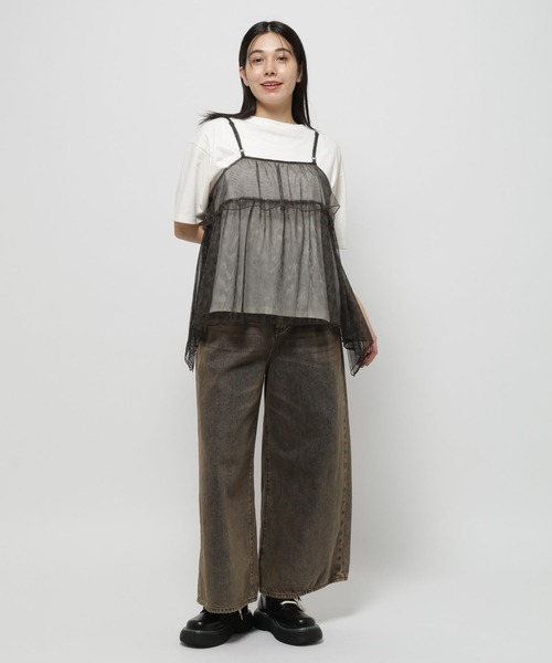 niko and...（ニコアンド）の「2WAYレオパードキャミソール（キャミソール・レディース・チャコール/ブラウン・FREE）」の12枚目の写真